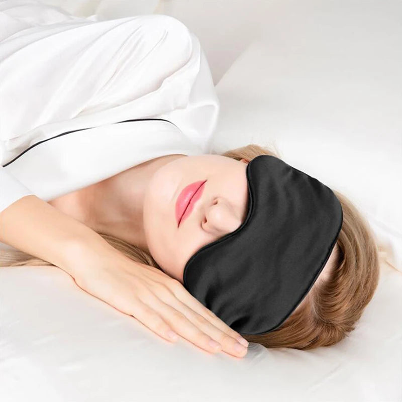 Imitated Silk Eye Patch Shading Sleep Eye Mask Eyepatch Travel Relax Cover Eyeshade Health Sleeping Shield Eye Care Tools